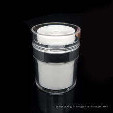 En stock 50g 50 ml pot en plastique pompe sans air crème de crème de crème